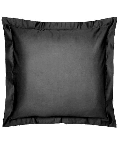 2 Taie D'oreillers 65 x 65 cm - Noir