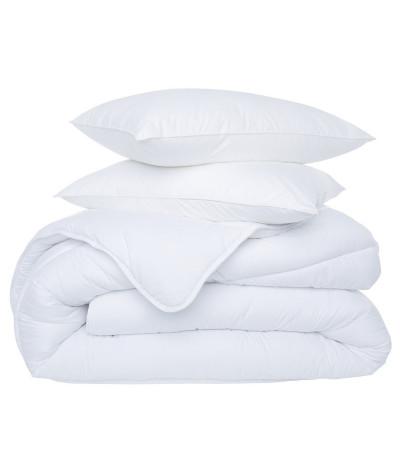 Couette Blance 2 places 220 x 240 cm 450 Grs "Fabrication Fran?aise" avec 2 Oreillers 50 x 70 cm