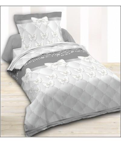 Housse de couette 1 place 140x200 cm-  Nœud