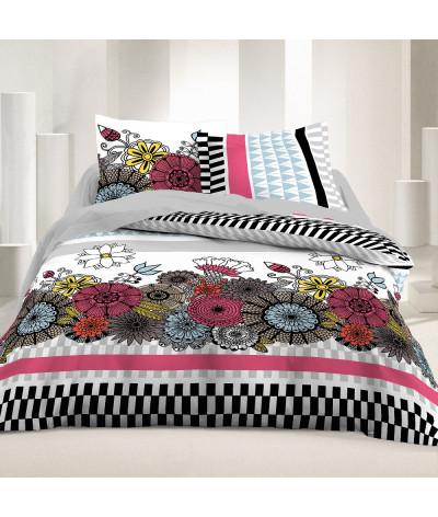 Housse de couette 2 places 220 x 240 cm-  Rosace