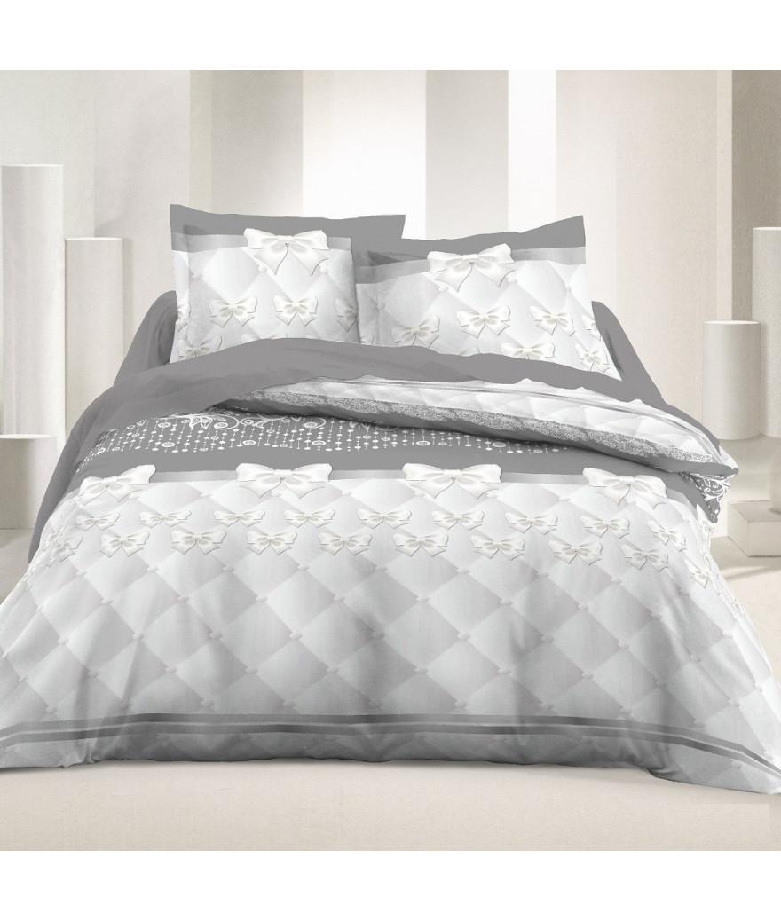 Set de Housse de couette 220x240cm + 2 Taies d'oreiller 48x74cm