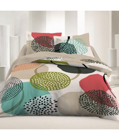 Housse de couette 2 places 220 x 240 cm-  Rond