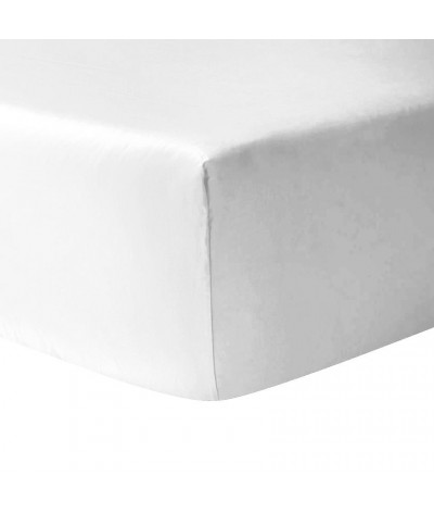 Drap housse coton 160x200cm + bonnet 25cm