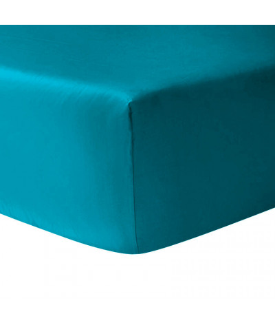 Drap housse coton 180x200cm + bonnet 25cm