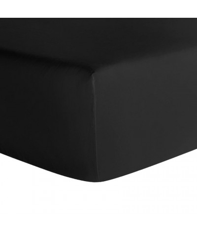 Drap housse coton 180x200cm + bonnet 25cm