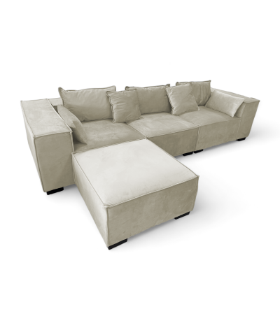 canapé modulable 4+1 Stella beige