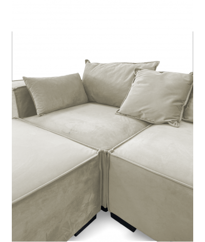 canapé modulable 4+1 Stella beige