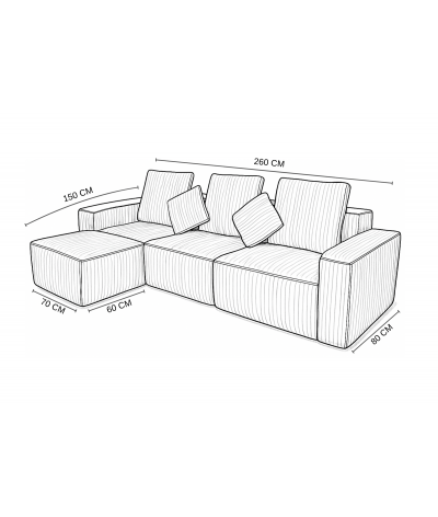 Canapé Gonflable Lydia 3+1