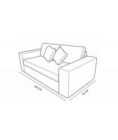 Canapé "Sous Vide" 3 place Nova